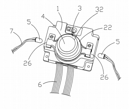 ?帶有溫度指示燈和散熱風(fēng)扇調速器的電腦主機開(kāi)關(guān)